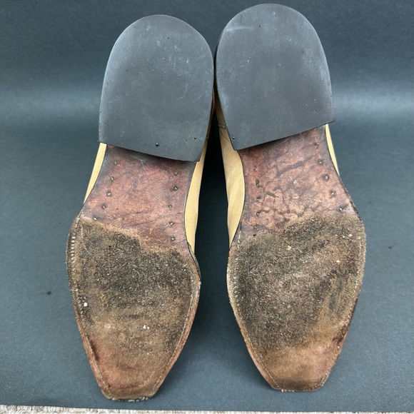 El Patron Don Julio Alligator Print Cowboy Boots Tan Beige Size Mens 27.5 US 8.5 - Picture 8 of 12